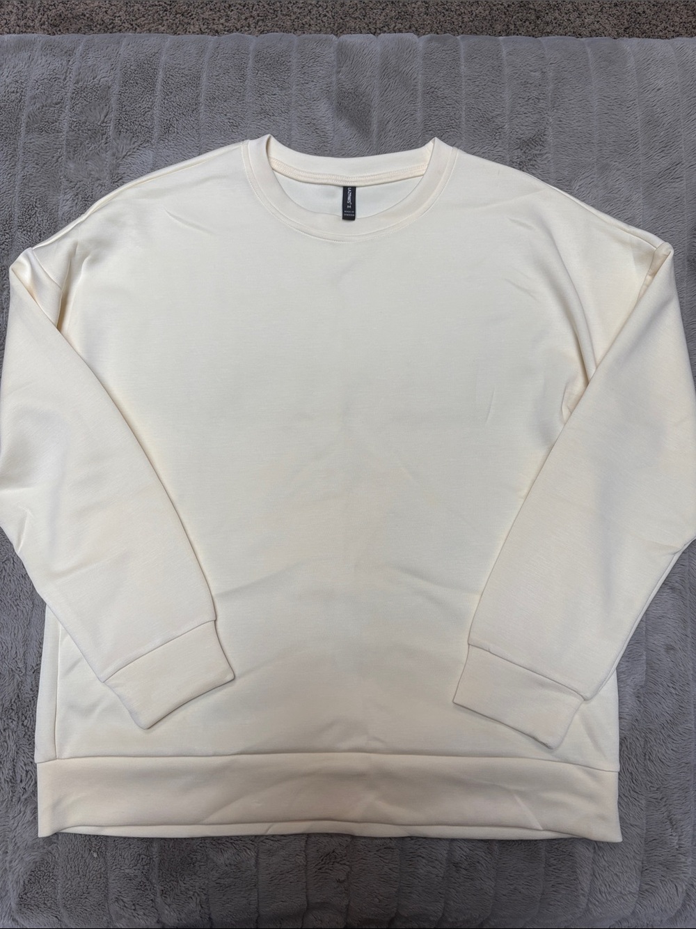 Lazypants women’s yellow soft crewneck pullover sweater top medium